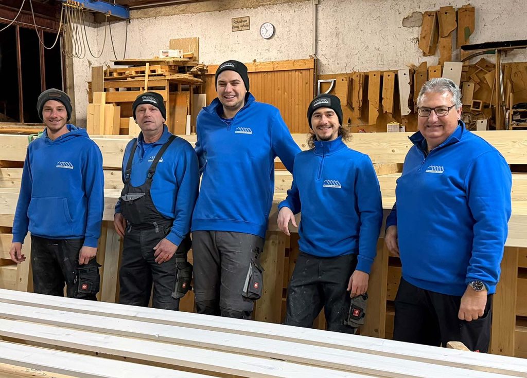 Mitarbeiter der Zimmerei Sterr